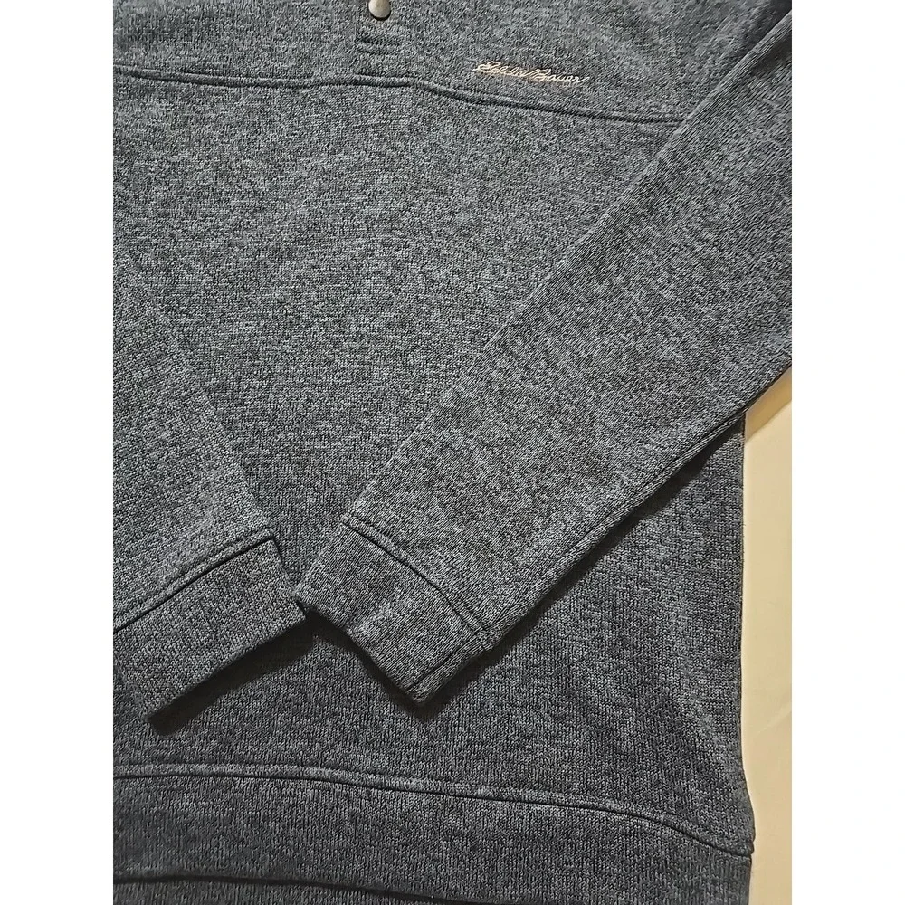 Eddie Bauer Radiator Mens Small Blue Fleece Knit Pullover Sweater Outdoor Preppy